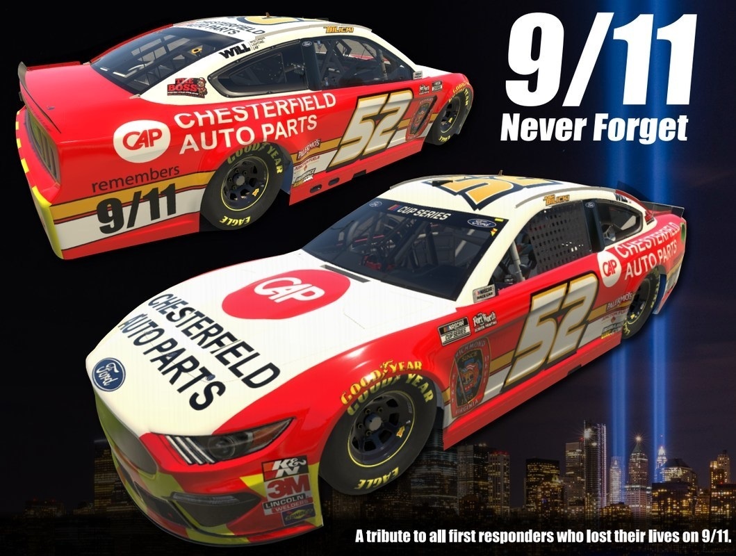 NASCAR Driver Josh Bilicki and Chesterfield Auto Parts Host Event To Raise Funds and Remember 9-11 Fallen Heroes